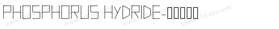 Phosphorus Hydride字体转换